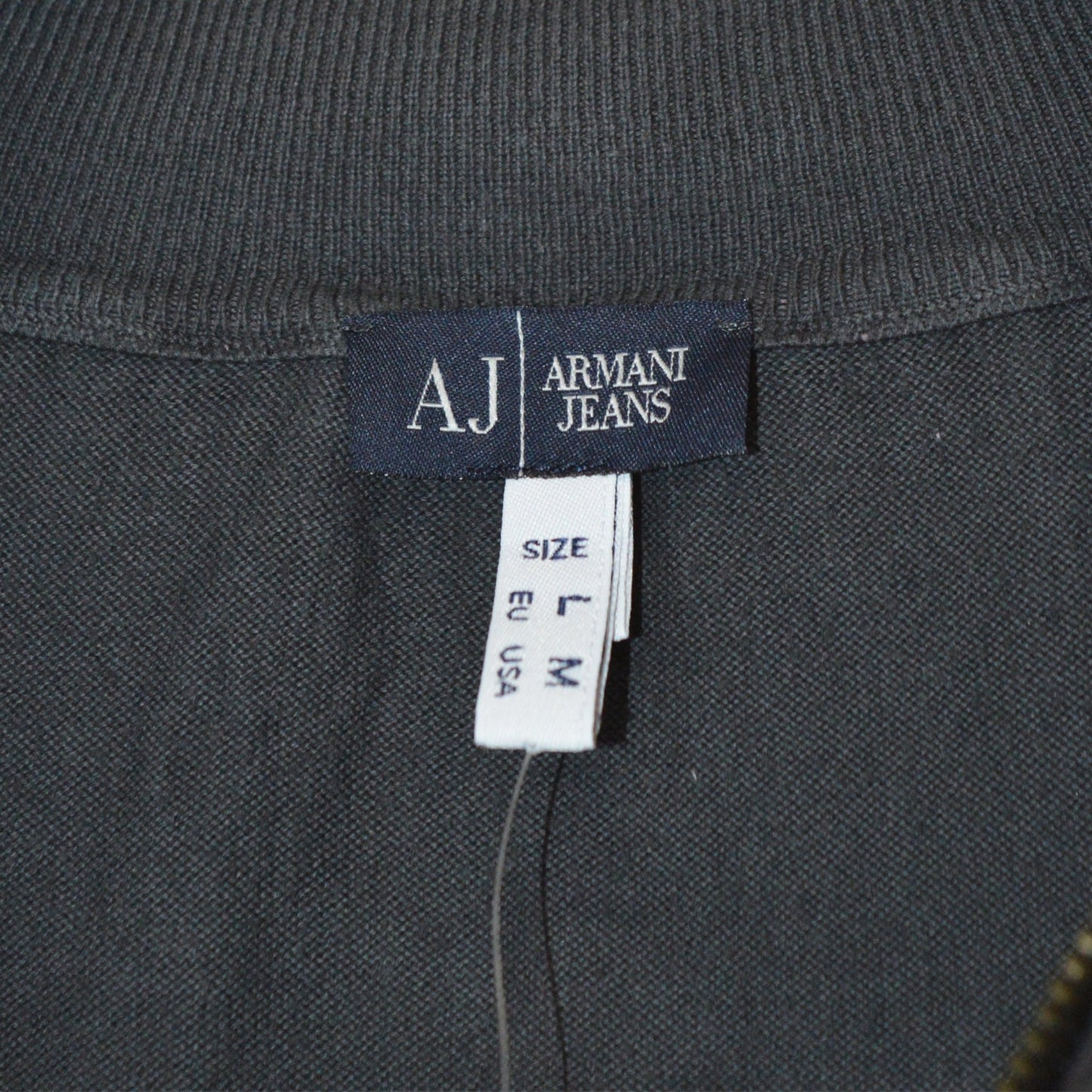 Armani Jeans тънък пуловер с цип (L)
