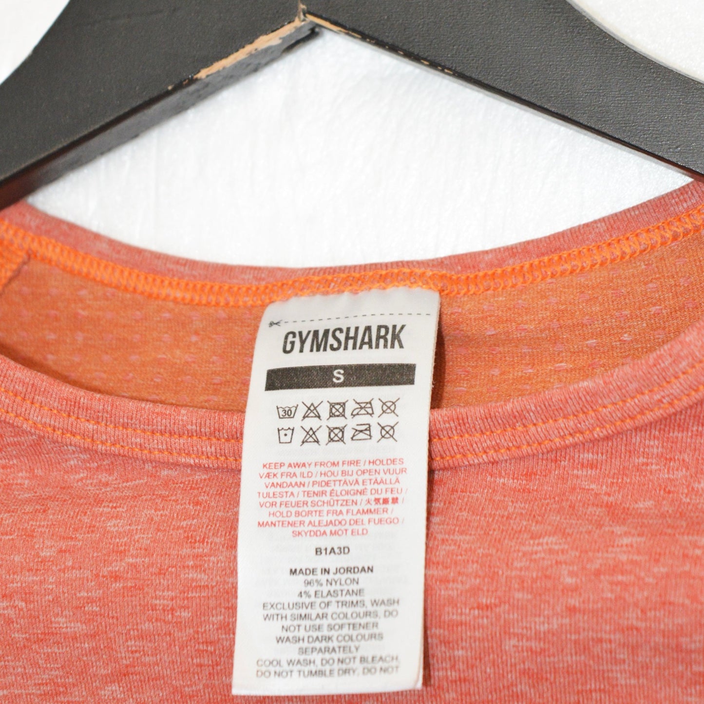 Gymshark cropped спортна фитнес блуза (S)