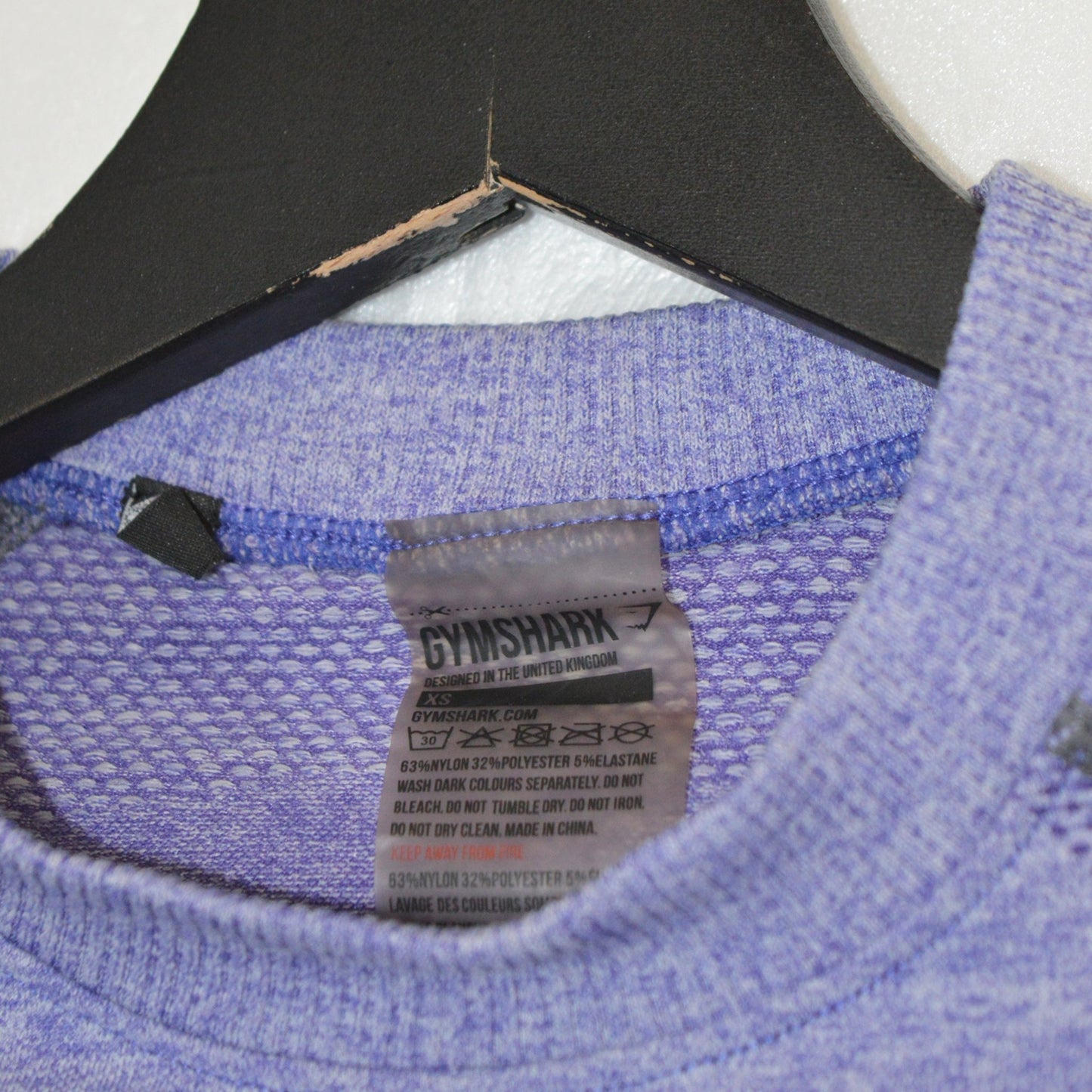 Gymshark cropped тънка спортна блуза (XS)