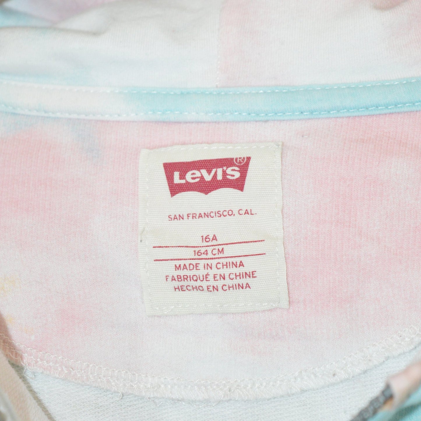 Levis tie dye суичър с цип (M)
