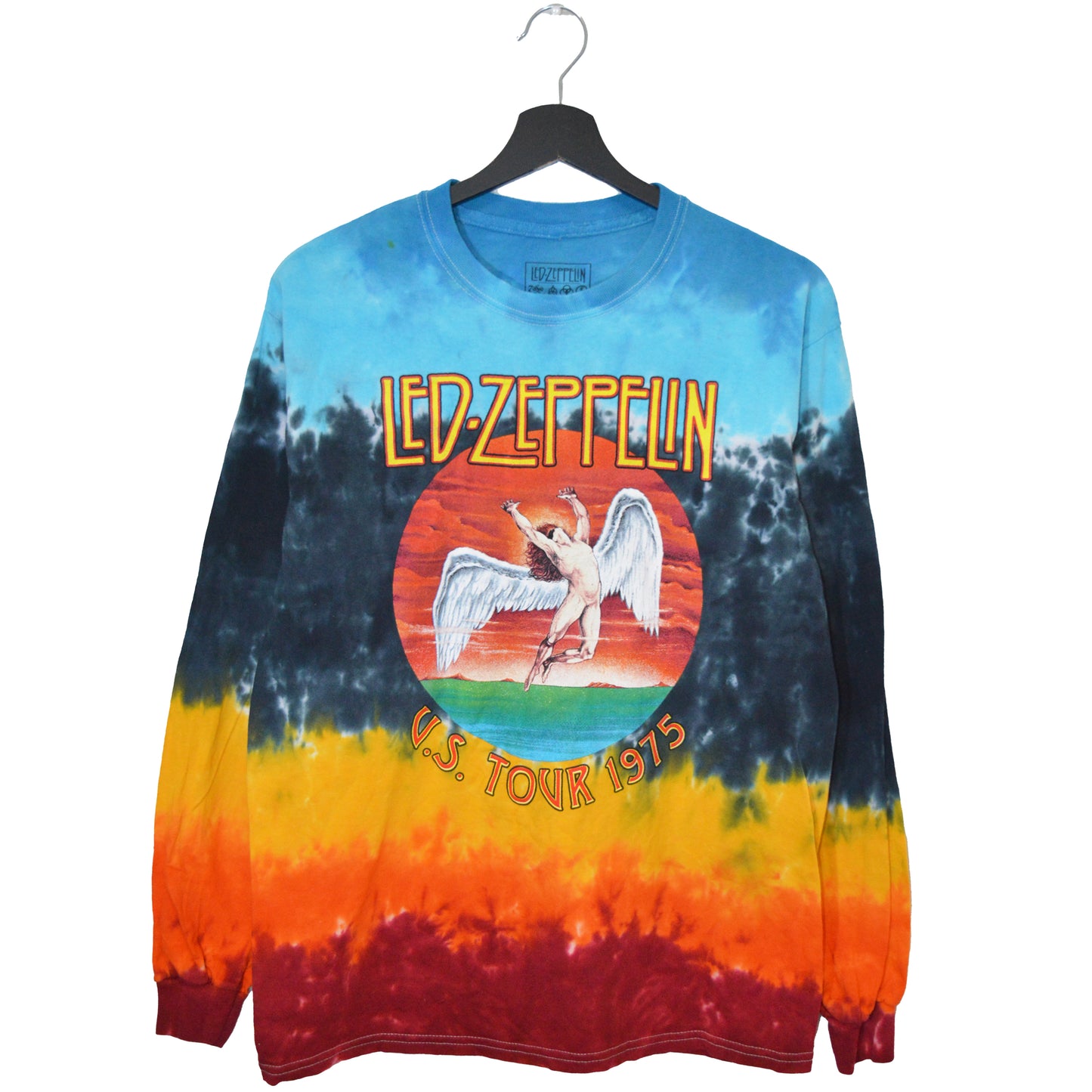 Led Zeppelin tie dye тънка блуза (M)