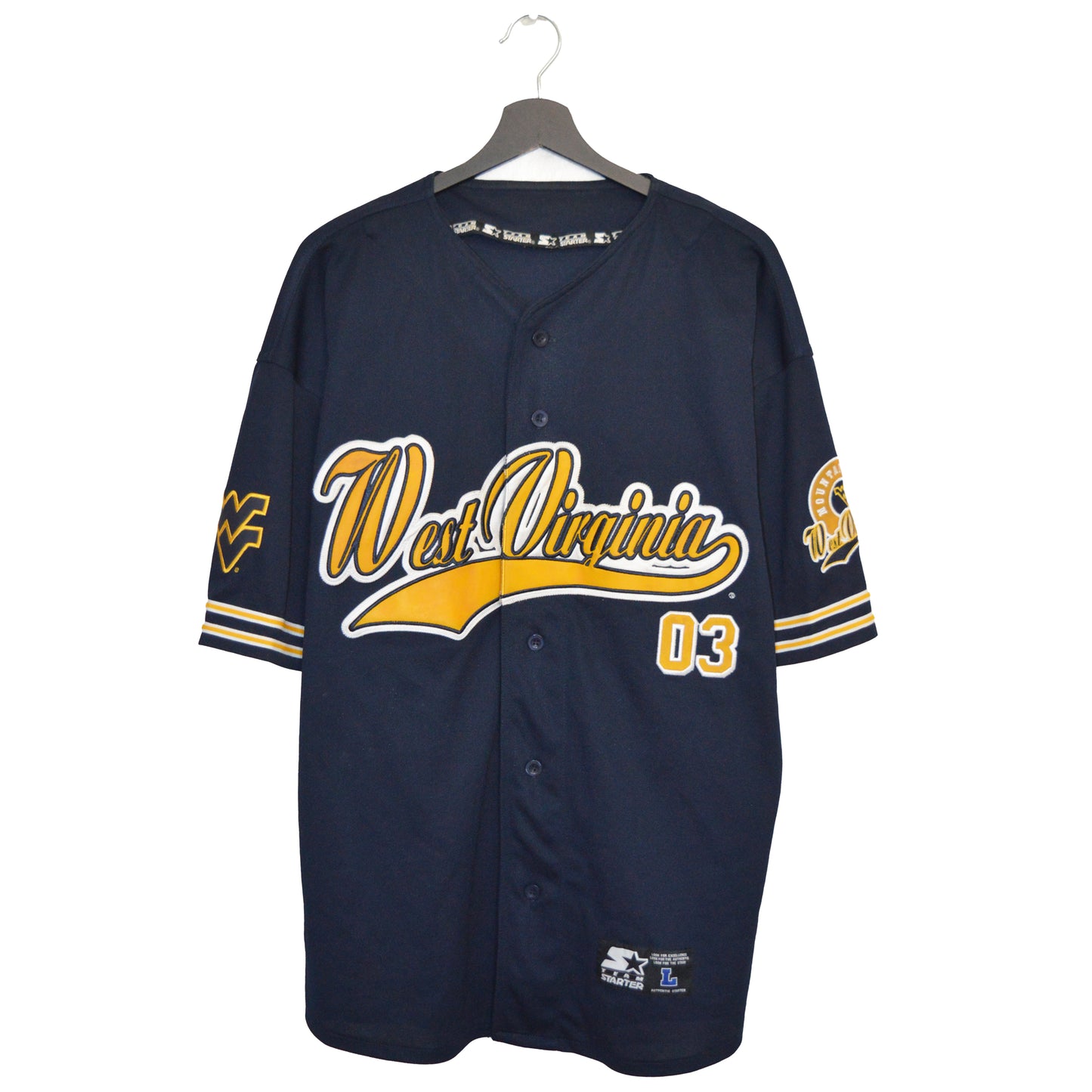 STARTER WEST VIRGINIA BASEBALL JERSEY (L)