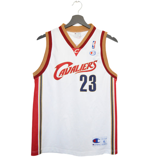 CHAMPION X CLEVELAND CAVALIERS VINTAGE LEBRON JAMES JERSEY (XS)