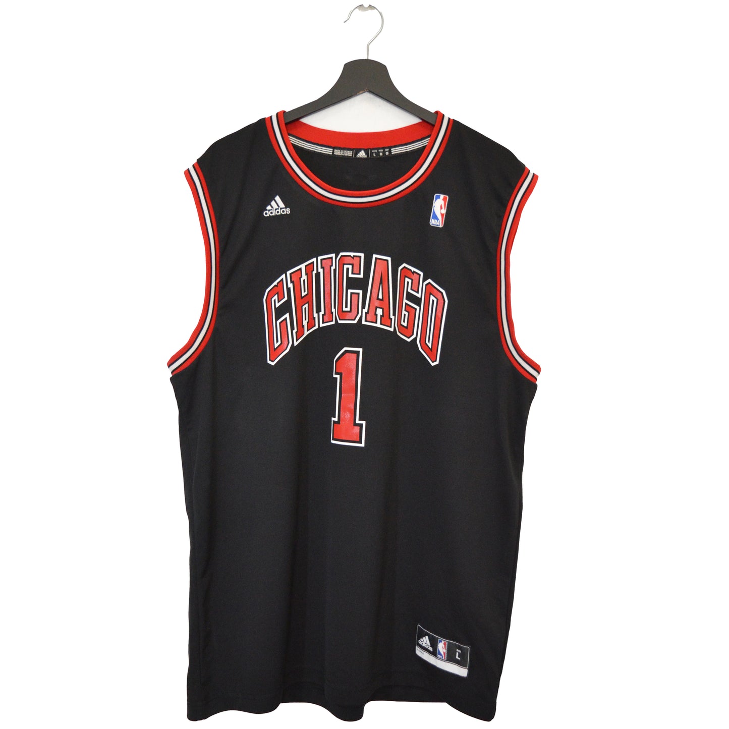 ADIDAS CHICAGO BULLS ROSE BASKETBALL JERSEY (L)