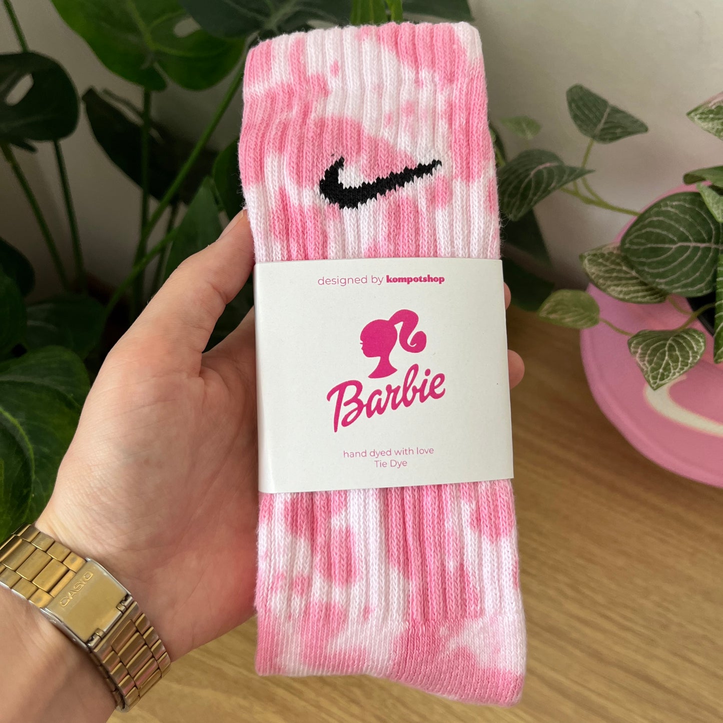 BARBIE X NIKE DIP DYE/TIE DYE ЧОРАПИ (2 чифта)