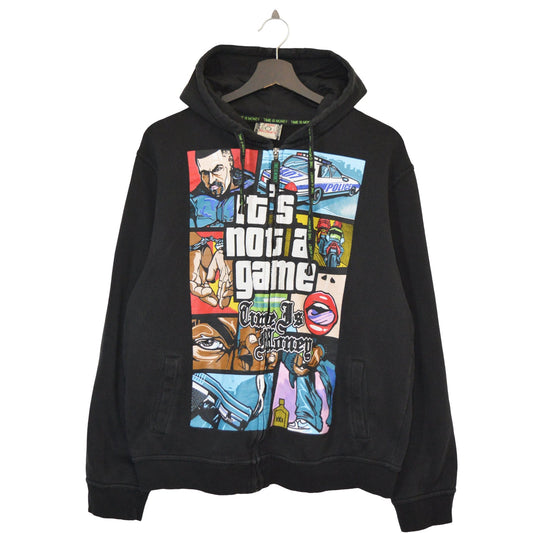 Grand Theft Auto vintagе суичър с цип (S)