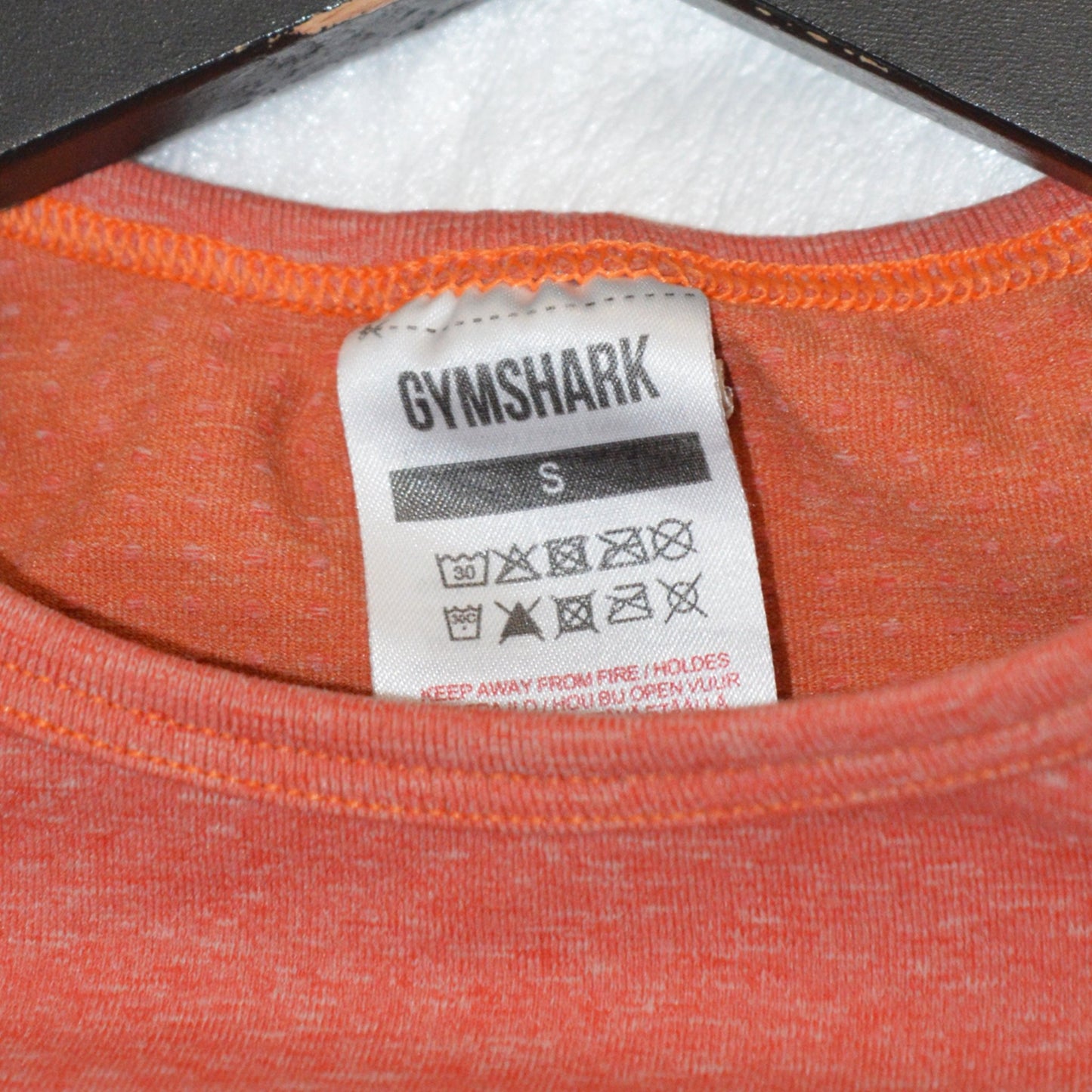 Gymshark cropped тънка фитнес блуза (S)