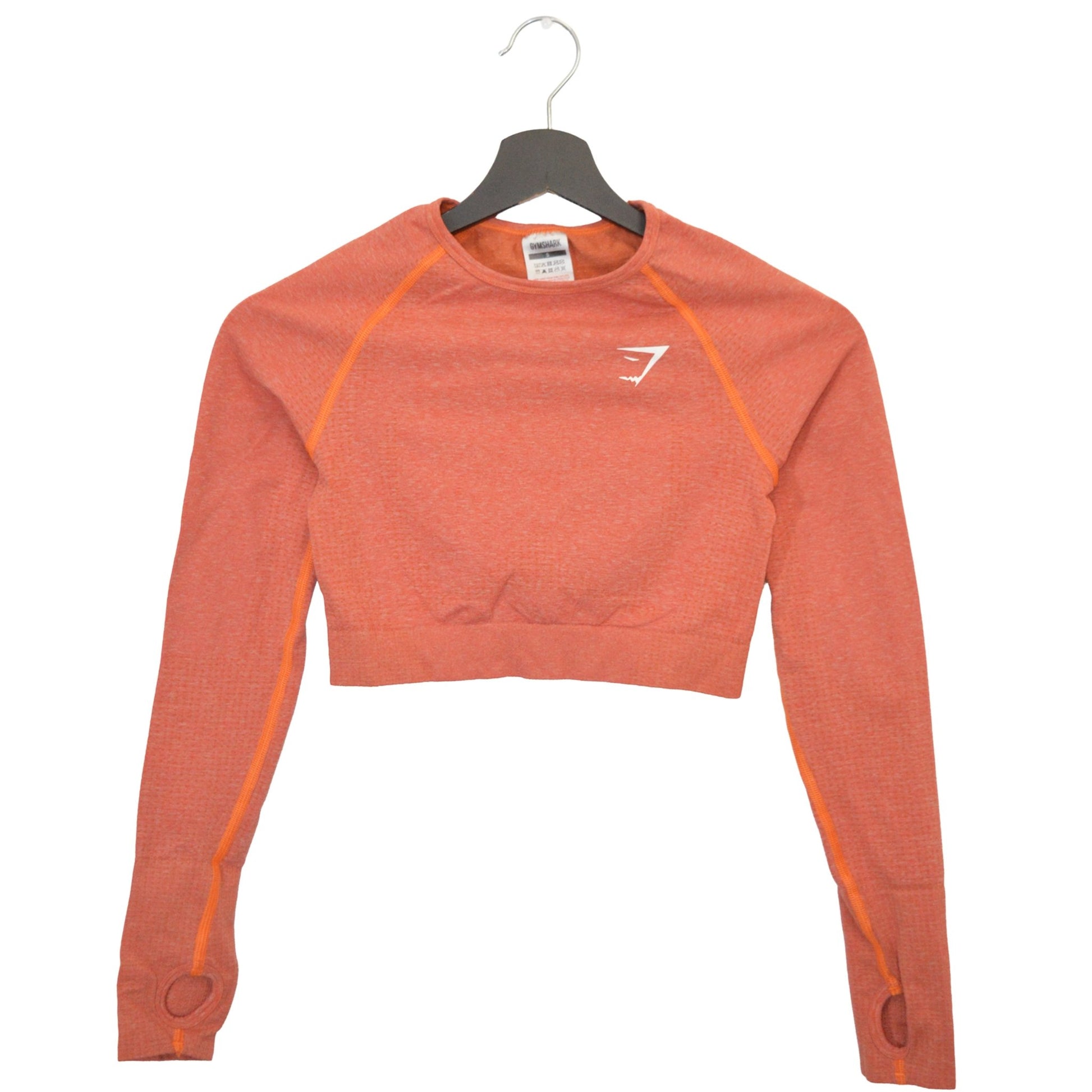 Gymshark cropped тънка фитнес блуза (S)