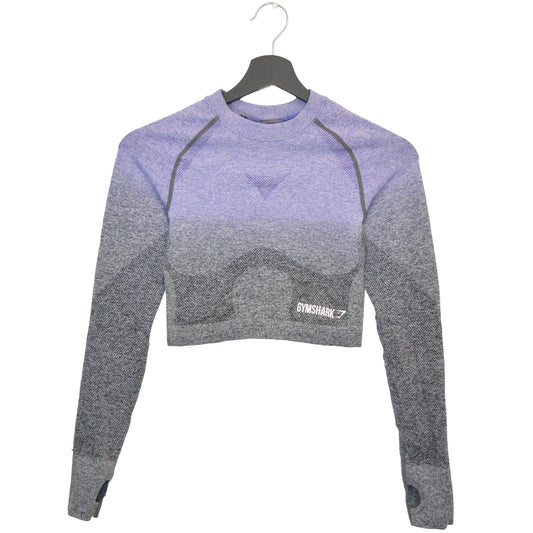 Gymshark cropped тънка спортна блуза (XS)