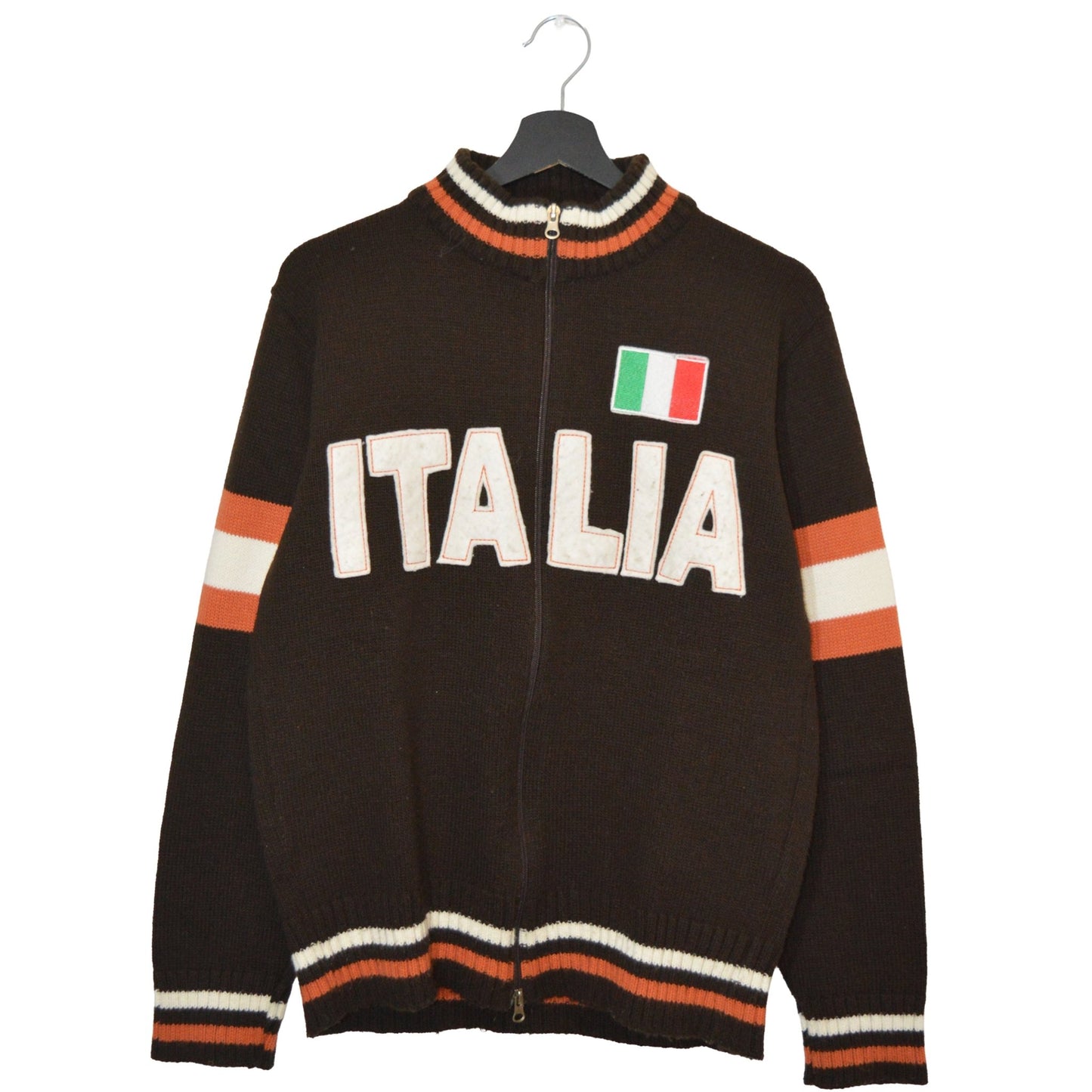 Italia vintage пуловер с цип (М)