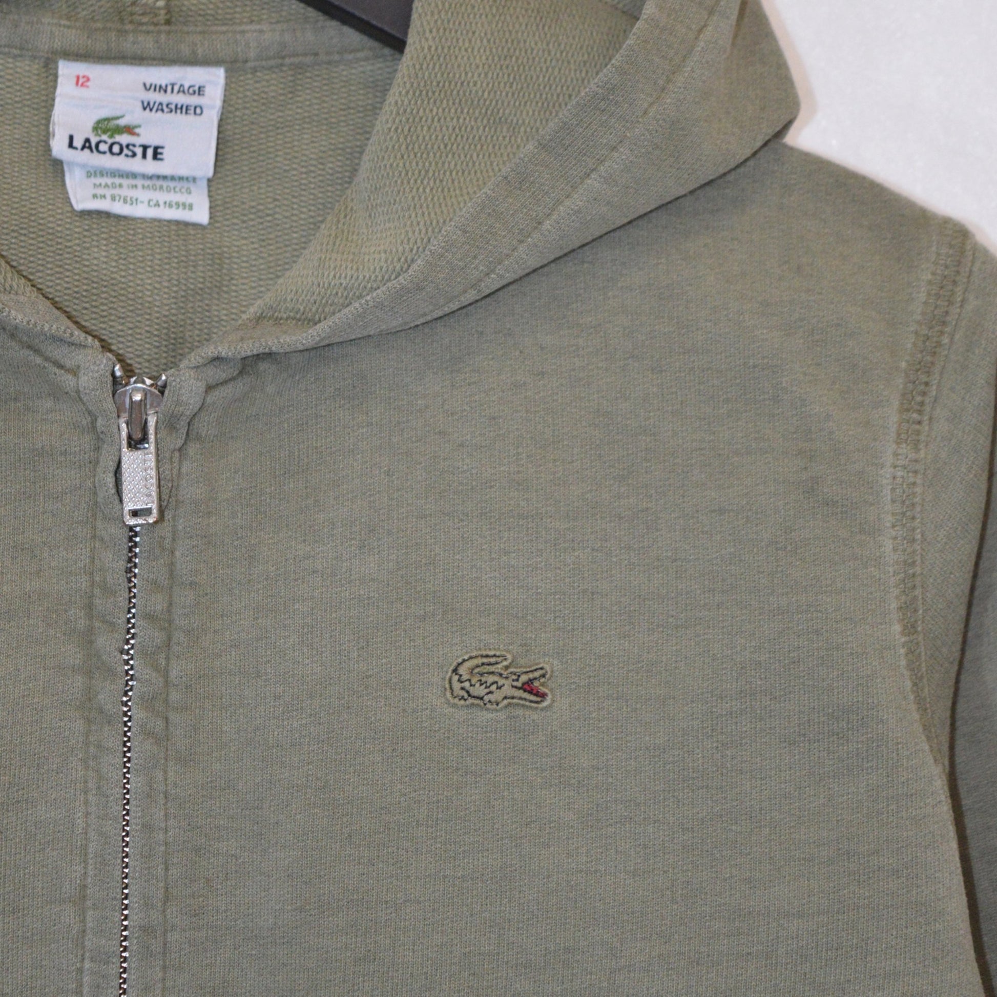 Lacoste washed out суичър с цип (XS)