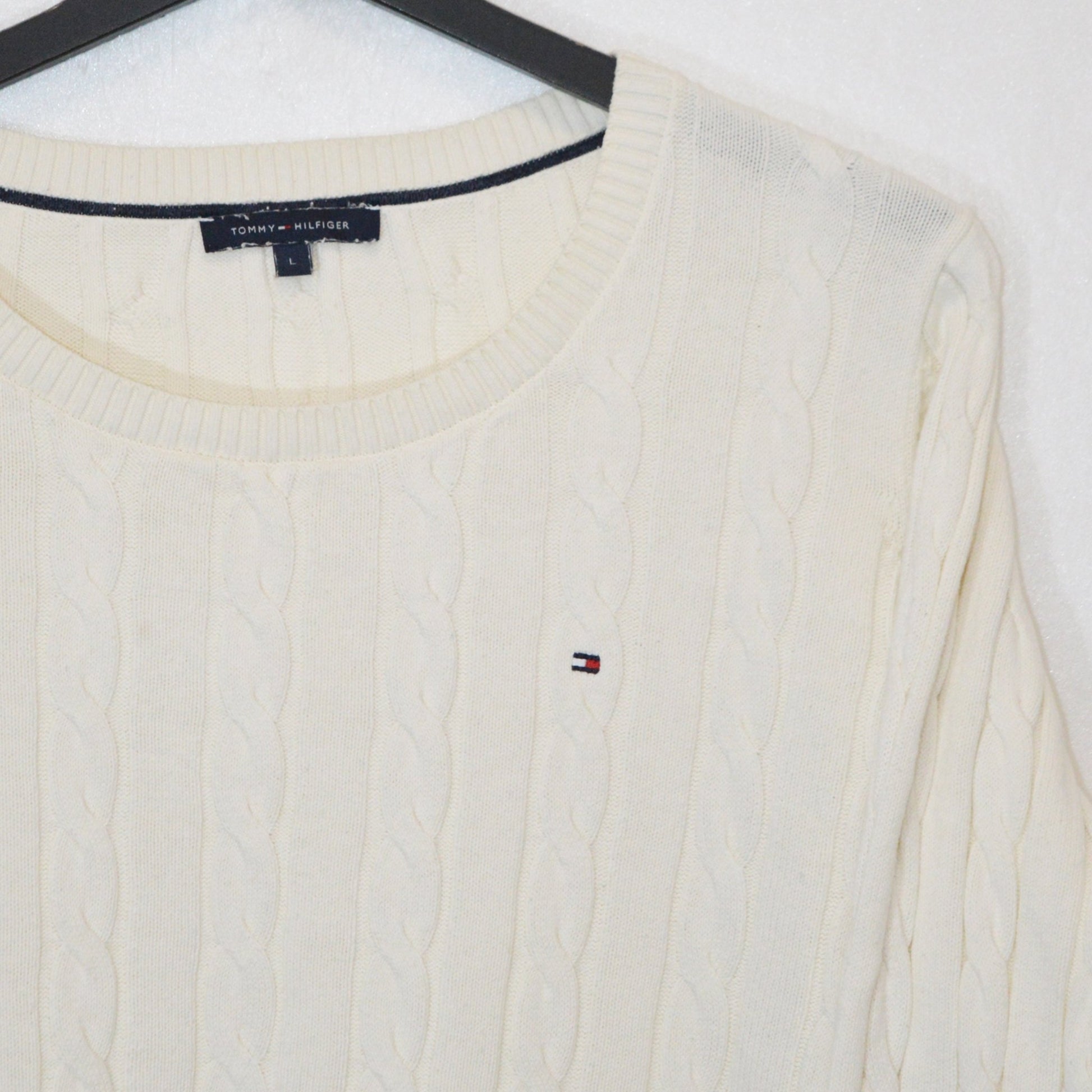 Tommy Hilfiger cable knit пуловер (L)